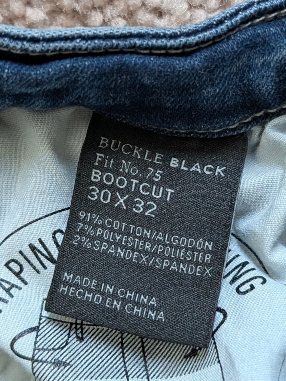 Buckle Black Womens Dark Blue Fit No. 75 Tailored Bootcut Stretch Jeans 30x32 - Picture 8 of 16